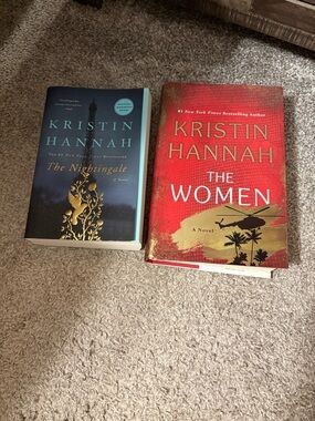 Kristin Hannah Paperback & Hardcover Set - Blue and Red Covers